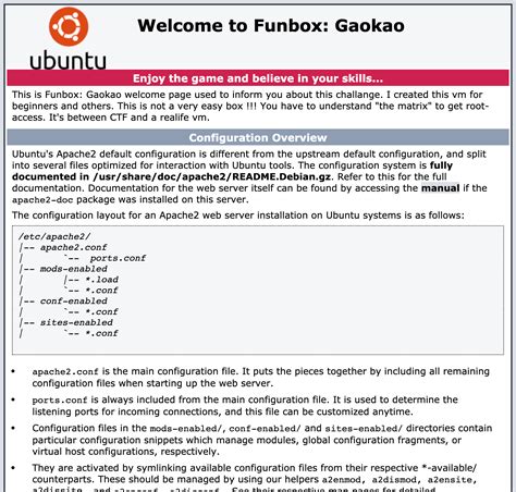 Funbox: GaoKao ~ VulnHub