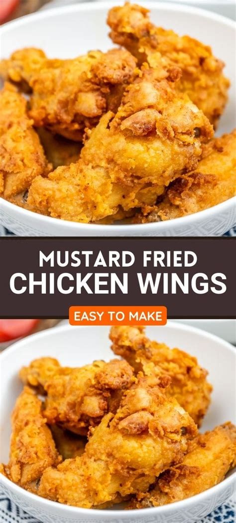 Mustard Fried Chicken Wings - 100K Recipes