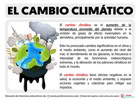 Qué es el Cambio Climático | Definición