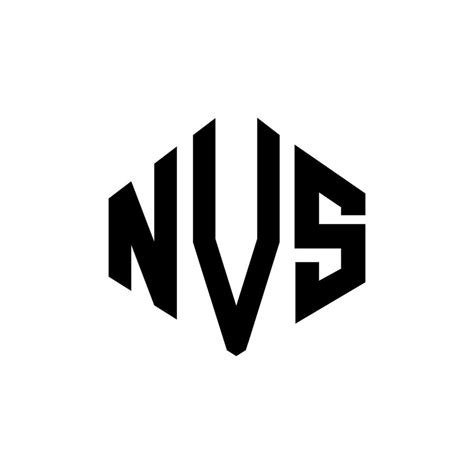 NVS letter logo design with polygon shape. NVS polygon and cube shape ...