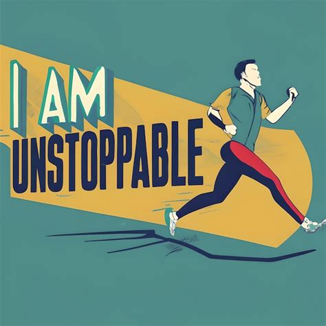 Premium AI Image | I am unstoppable vector illustration typography poster