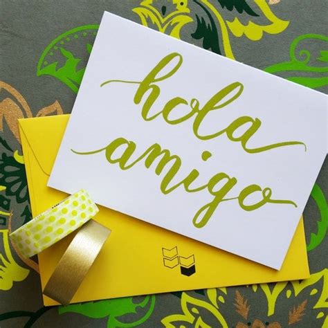 Hola Amigo Greeting Card in Spanish