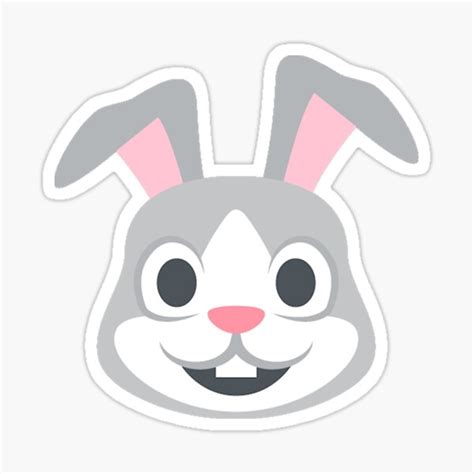 Bunny Ears Emoji Stickers | Redbubble