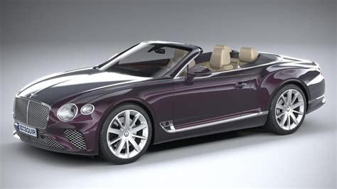 Bentley Continental GT Convertible 2020 3D Model