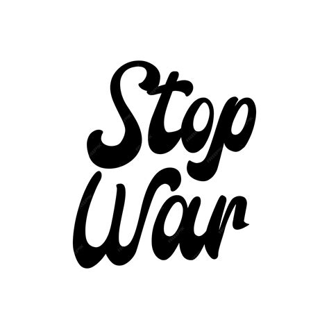 Premium Vector | Stop war stop russian attacks typography quotes lettering