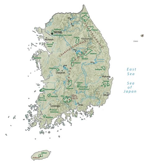 Map of South Korea