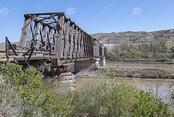 Historic Howe Truss Bridge stock image. Image of train - 253375901