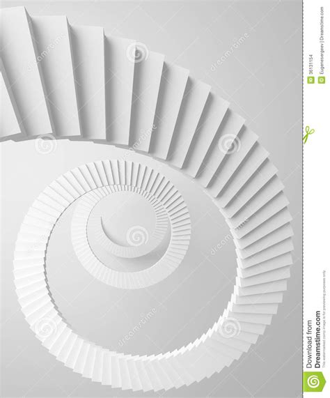 Spiral Stairs Perspective Background Stock Illustration - Illustration of render, idea: 36131154