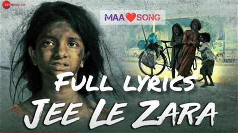 Jee Le Zara (Lyrics ) - Official Musice Video | Salman Ali | Rahul Bhatt - YouTube