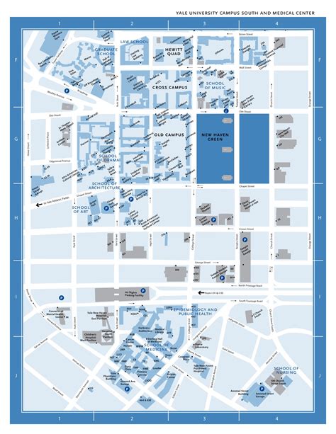 Yale University Campus Map | Carolina Map