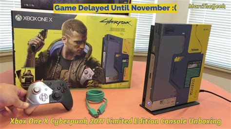 Microsoft Xbox One X Cyberpunk 2077 Limited Edition Bundle 1TB ...