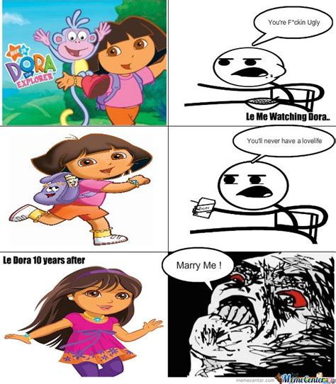 Oh my god! This is so funny! We should've never doubted Dora. | Dora funny, Anime memes funny ...