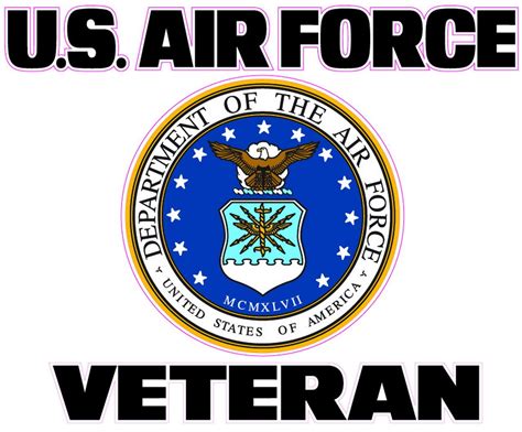 United States Air Force Veteran 6" Decal - Walmart.com - Walmart.com