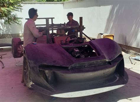 The first made in Afghanistan 'sport car' to be displayed at Qatar ...