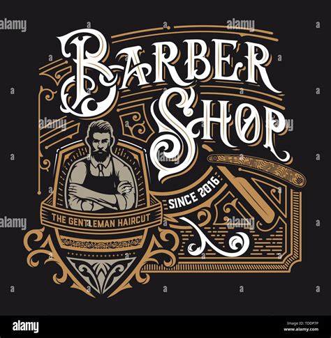 Vintage Barbershop logo Stock Vector Image & Art - Alamy