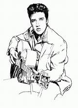 Collection Of Elvis Coloring Pages  Free Printable sketch template