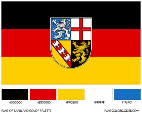 Saarland flag color codes