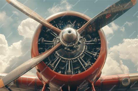 Premium Photo | Vintage airplane engine sounds with propeller whir