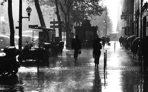 Black and White Rain City Wallpapers - Top Free Black and White Rain ...