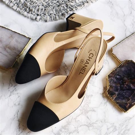 The classic Chanel slingback | Chanel slingback, Chanel heels, Chanel ...