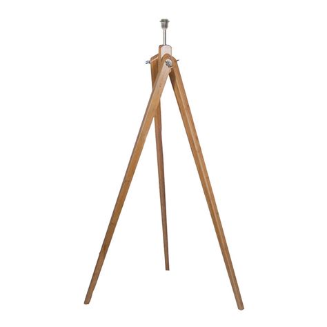 bamboo wood tripod floor lamp base by quirk | notonthehighstreet.com