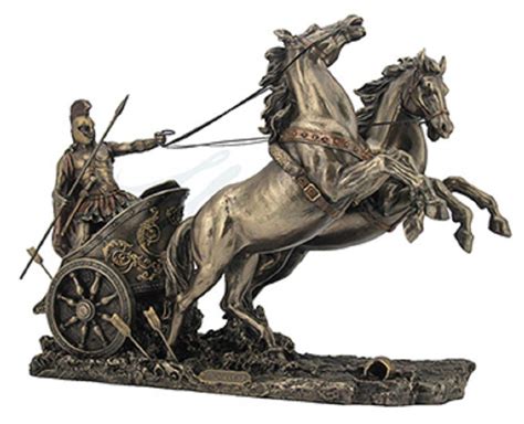 Buy Verones 14.5" Achilles On Two Horse Chariot Sculpture Online at desertcartBotswana