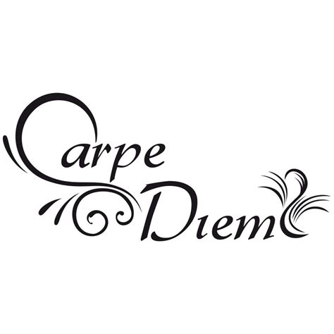 Wandtattoo Carpe Diem 5 (2-farbig) - trenddeko.ch