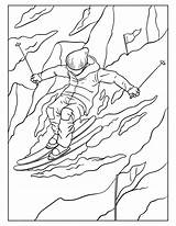 Skiing Coloring Pages sketch template