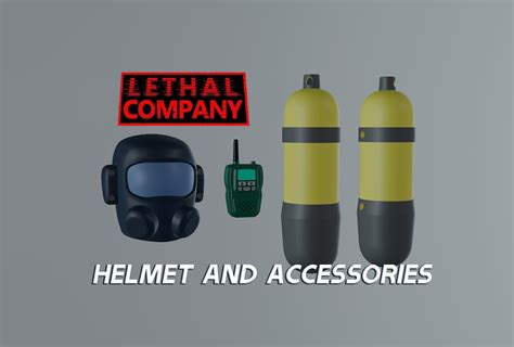 Lethal Company Player Helmet and Accessories Files for 3D PRINTING - Etsy