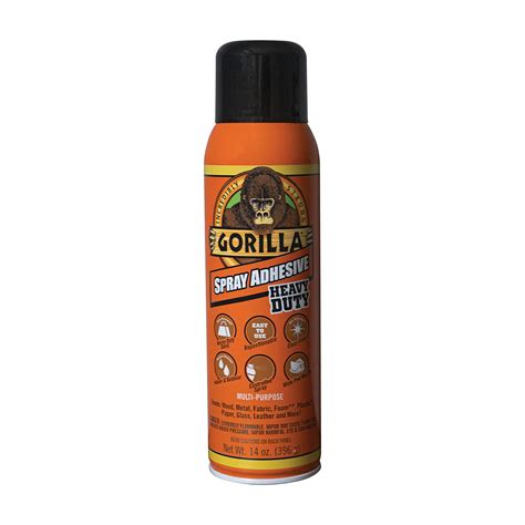 Buy GorillaHeavy Duty Spray Adhesive, Multipurpose and Repositionable ...