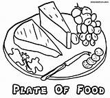 Plate Coloring Pages sketch template