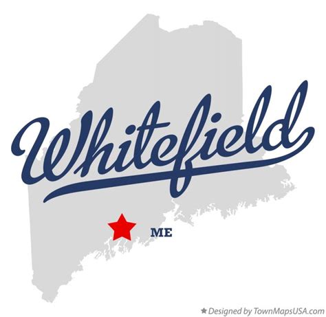 Map of Whitefield, ME, Maine