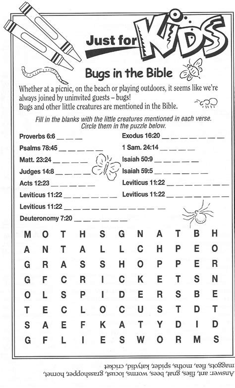 Printable Bible Puzzles For Preschoolers | Printable Crossword Puzzles