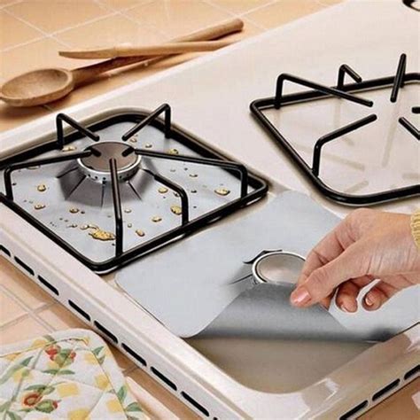 Gas Stove Covers - 8 PCS Gas Range Stove Burner Protectors - Double Thickness & Heat Resistant ...