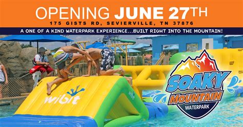 Soaky Mountain Waterpark Opening in Sevierville - Tennessee's Largest