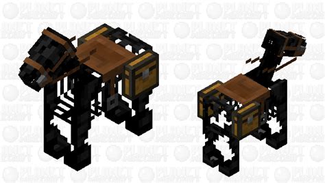 Wither Skeleton Horse Minecraft Mob Skin