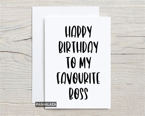 funny boss birthday card boss birthday card work birthday etsy israel - boss birthday card ...