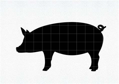 Pig Silhouette SVG, Pig Silhouette Png, Pig SVG, Pig Png, Pig Pig ...