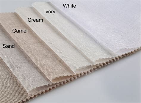 Linen Sheer Curtain Fabric Samples All Colors - Etsy