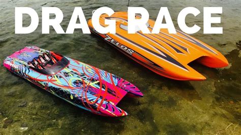 RC Boat Drag Race -Zelos 48 Vs Traxxas M41 | Rc boats, Traxxas, Boat