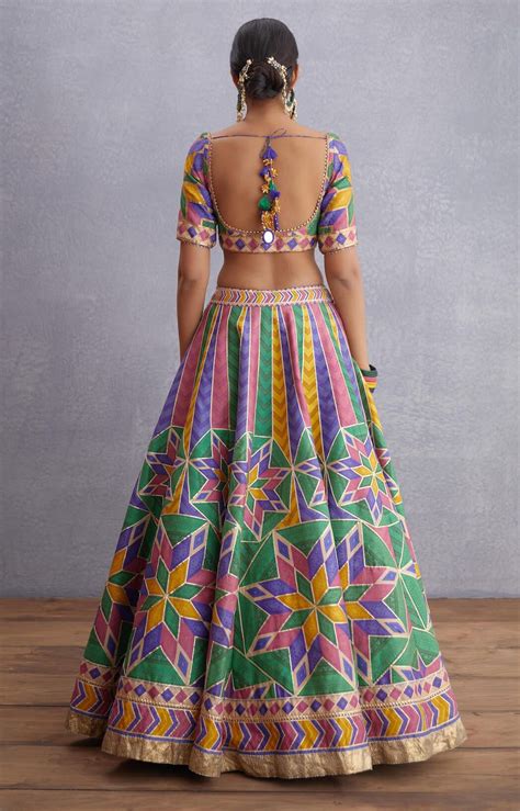 Navratan Shamiyana Lehenga Set in 2022 | Party wear indian dresses, Lehenga saree design ...