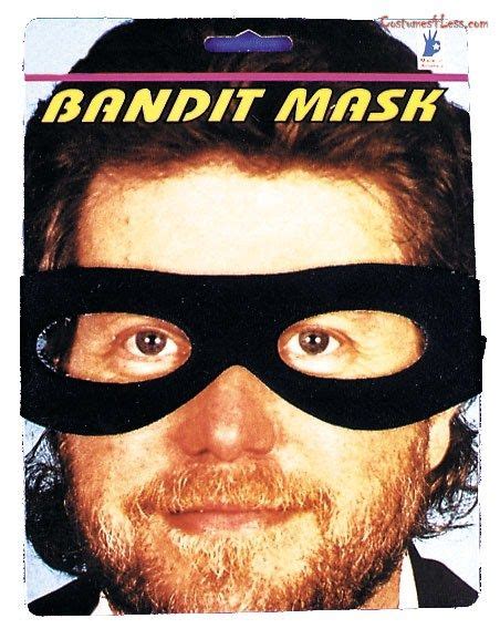 Bandit Mask | Halloween costume accessories, Costume accessories, Funny halloween costumes