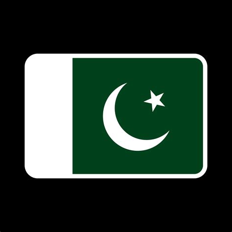 Pakistan flag, official colors and proportion. Vector illustration ...