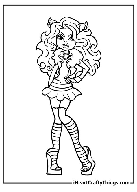 Small Monster High Coloring Pages