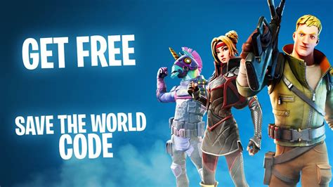 Save The World Code – Fortnite Save The World Free Code 2022 - YouTube