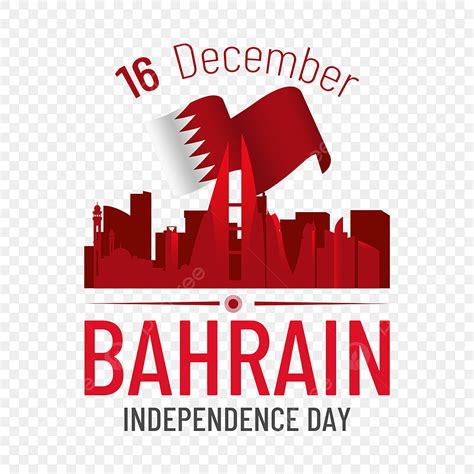 Bahrain National Day PNG Picture, Red Flag Building Bahrain National Day, National Flag ...