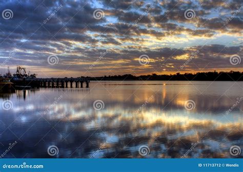 Sunrise Over Lake Entrance, Australia Stock Photo - Image of destination, dream: 11713712