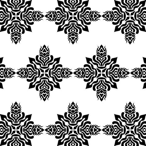 Premium Vector | Geometric cool abstract floral pattern