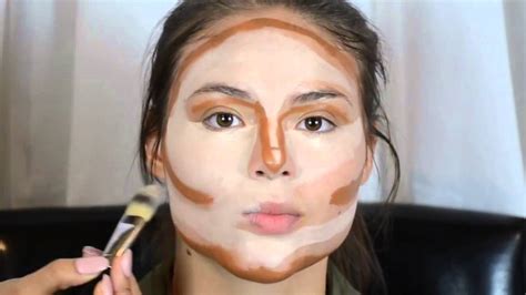 Contouring & Highlighting- Kim Kardashian's Makeup - YouTube