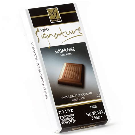 Sugar Free Dark Chocolate Bar • Gross & Co. Swiss Chocolates • Dark & Milk Chocolate Bars • Bulk ...